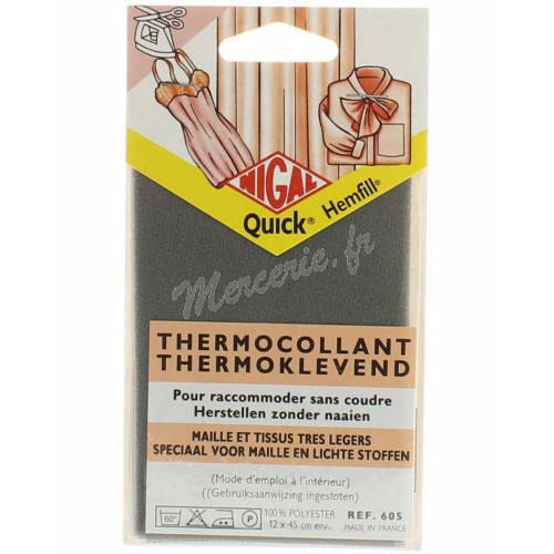Tissu thermocollant maille
