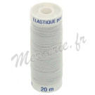 Fil élastique lastex bobine de 20m - Blanc