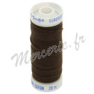 Fil élastique lastex bobine de 20m - Marron