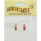 2 intercalaires 1/2 rond strass 13mm