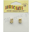 2 intercalaires étoile strass 12mm 